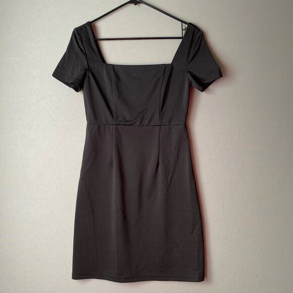 Cider size S short sleeve, black‎ mini sheath dress - Picture 1 of 9
